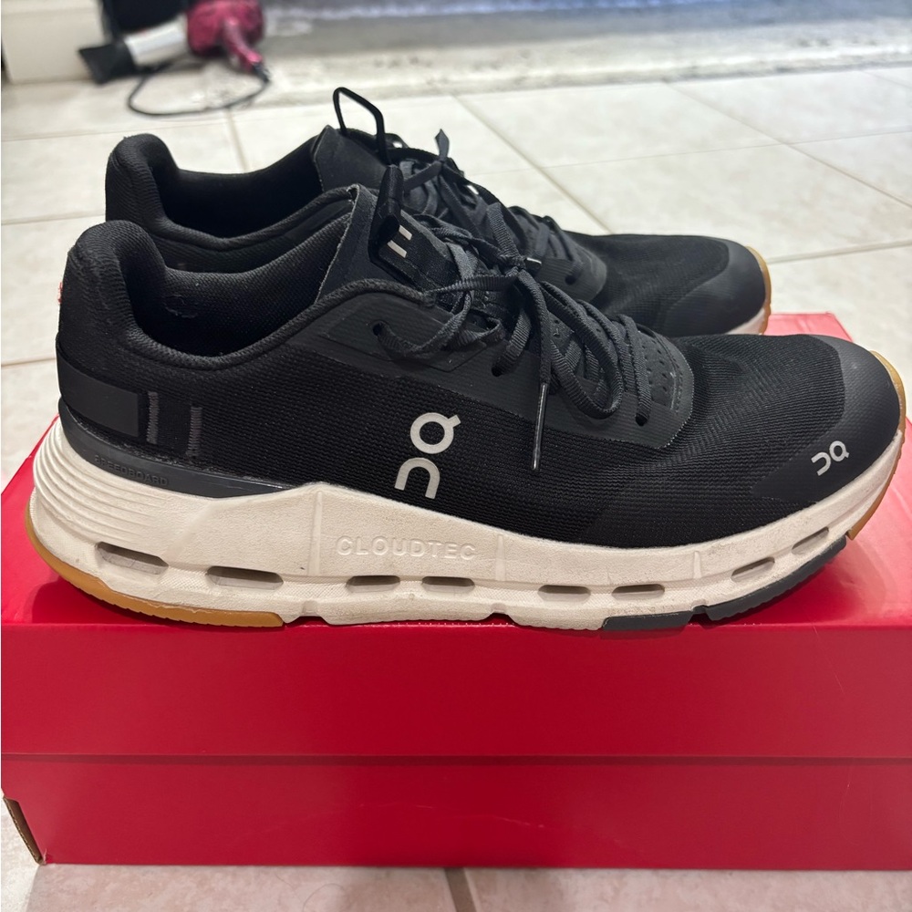 On Running Women’s Cloudtec Black and White Sneakers